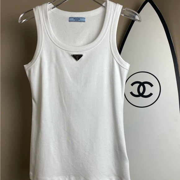 Prada Classic White Tank Top - Picture 1 of 3